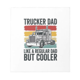 LKW-Fahrer Papa wie ein normaler Papa, aber cooler Notizblock