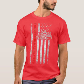 LKW-Fahrer Patriotic Trucker American Fl T-Shirt