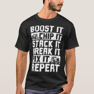 LKW-Fahrer stimulieren sie, wenn sie sie festhalte T-Shirt