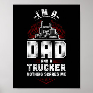 LKW-Fahrer Truck Driver ICH BIN Ein Vater Und Ein Poster