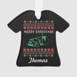 Lkw-Fahrer Uganda Weihnachtsschwitz Ornament
