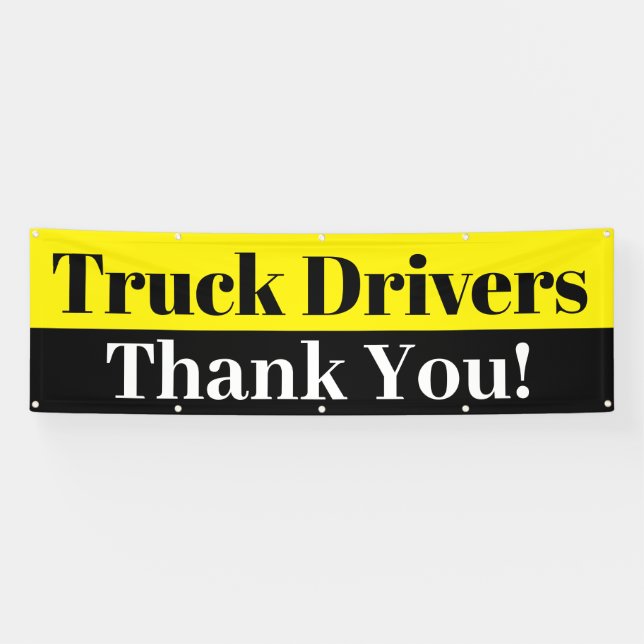 Lkw-Fahrer Vielen Dank Banner (Horizontal)