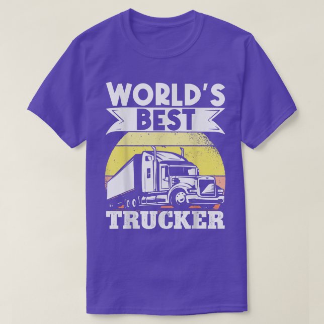 LKW-Fahrer Welten Bester LKW T-Shirt (Design vorne)