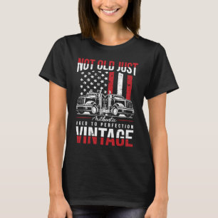 Lkw Fahrer Wir Flag LKW Big Rig Old Man Truc T-Shirt