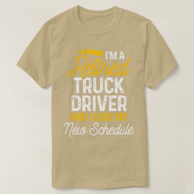 LKW-Fahrerfahrplan LKW-Rente G T-Shirt (Design vorne)