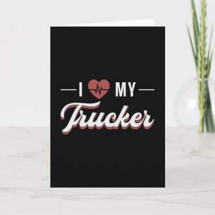 LKW-Fahrerin Ehefrau Ich Liebe Meine LKW-Fahrerin  Karte