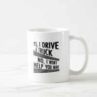 LKW Funny Mug fahren