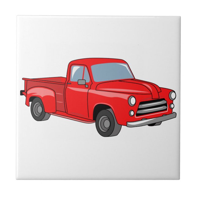 LKW für klassischen Lieferwagen Fliese (Vorderseite)
