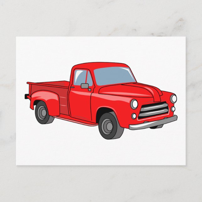 LKW für klassischen Lieferwagen Postkarte (Vorderseite)
