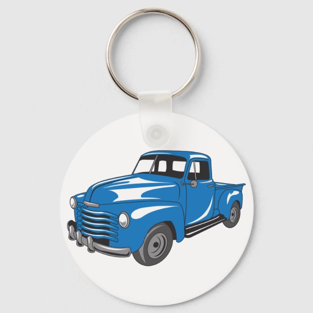 LKW für klassischen Lieferwagen Schlüsselanhänger (Vorderseite)