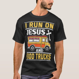 LKW für Nahrungsmittel Ich fahre mit Jesus- und Na T-Shirt