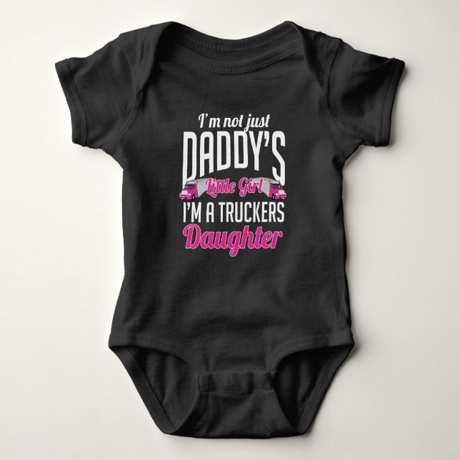 LKW-Girl-Truck-Tochter Baby Strampler (Vorderseite)