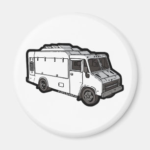 LKW: Grundlegend (weiß) Magnet