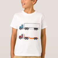LKW halb und Flachbett