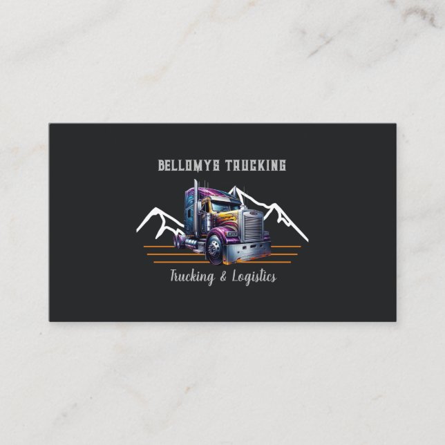 LKW-Halbzeug und Logistik Visitenkarte (Vorderseite)