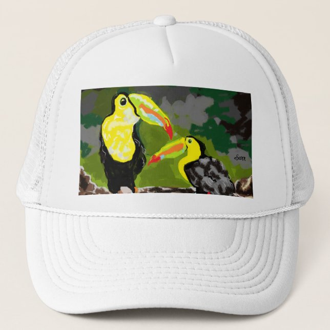 LKW-Hats: Tropicle Birds Truckerkappe (Vorderseite)