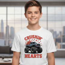 LKW-Herzen zerquetschendes Kinder-T-Shirt – Süßes