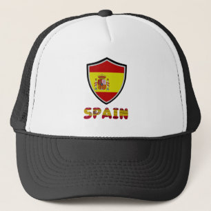 LKW-Hut auf der spanischen Flagge Truckerkappe