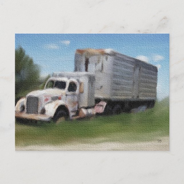 LKW in Feldpostkarten Postkarte (Vorderseite)