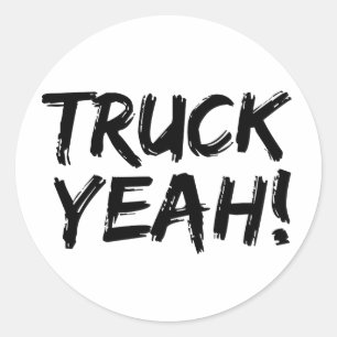 LKW ja Runder Aufkleber