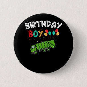 LKW-Kindergeburtstag-Jungs, die LKW Recycelte Button