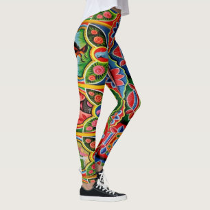 LKW-Kunst eingebettet mit Blumen und Leggings