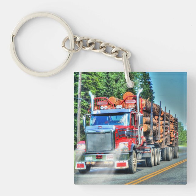 LKW-Kunst für LKW-Fahrer Schlüsselanhänger (Vorderseite)