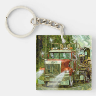 Lkw-Kunst für Lkw-Fahrer Schlüsselanhänger