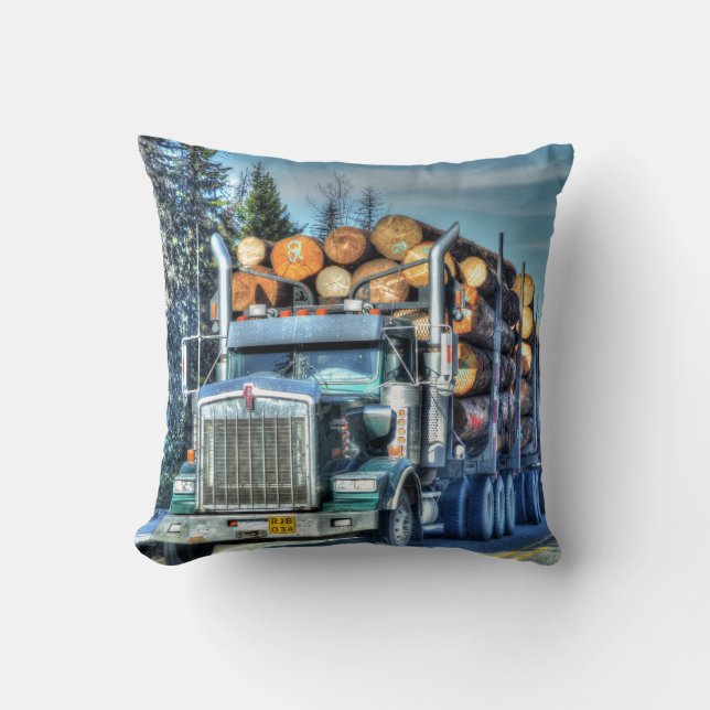 LKW-Ladegerät LKW Schwertransporte Geschenk5 Kissen (Vorderseite)