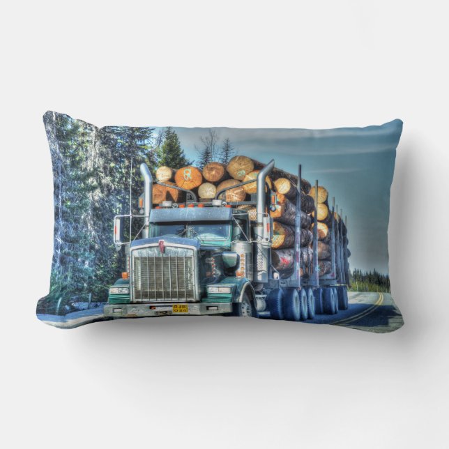 LKW-Ladegerät LKW Schwertransporte Geschenk5 Lendenkissen (Vorderseite)