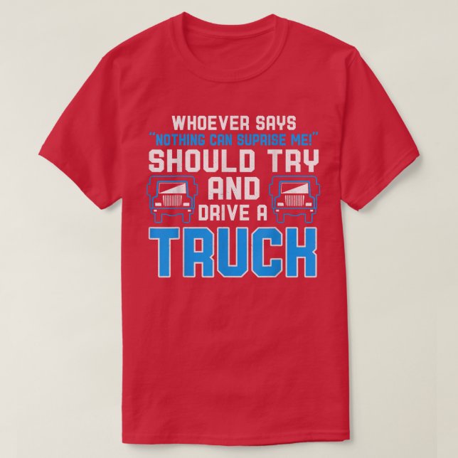 LKW Landlastwagen Diesel Güterkraftwagen T-Shirt (Design vorne)