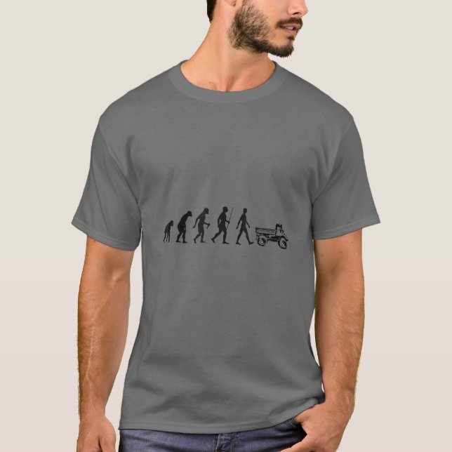 LKW-Landmaschinen-Traktor Unimog T-Shirt (Vorderseite)