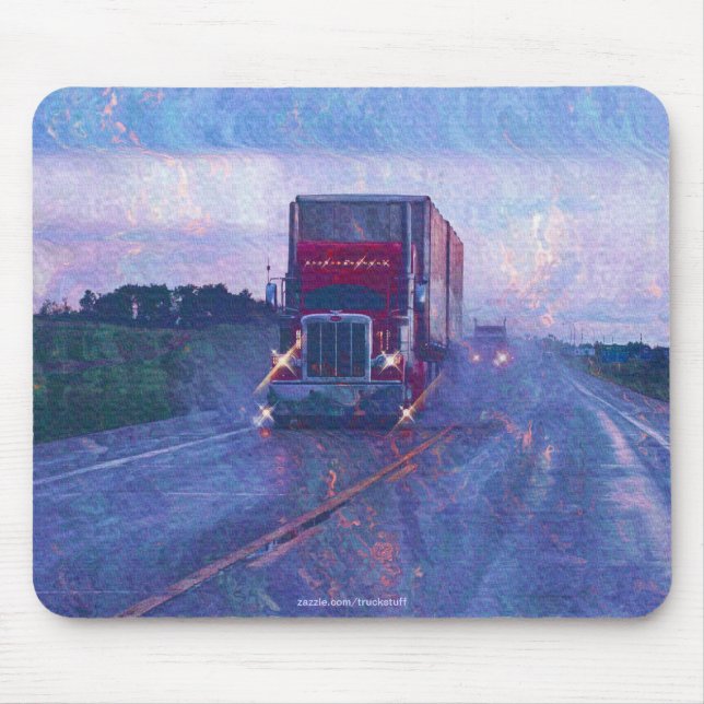 Lkw-Lastkraftwagenfahrer Mousepad (Vorne)