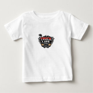 LKW Leben Grunge Abgenutzt Chrom Rot Trucker Mütze Baby T-shirt