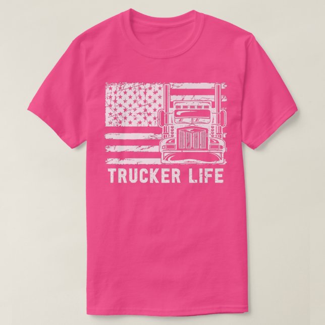 LKW-Lebensdauer - 18 LKW-Fahrer für den Güterkraft T-Shirt (Design vorne)
