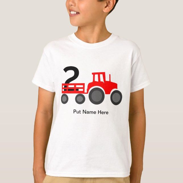 Lkw-Liebhaber 2. Geburtstag T-Shirt (Vorderseite)