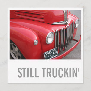 LKW-Liebhaber-50. Geburtstag - noch tauschend Einladung