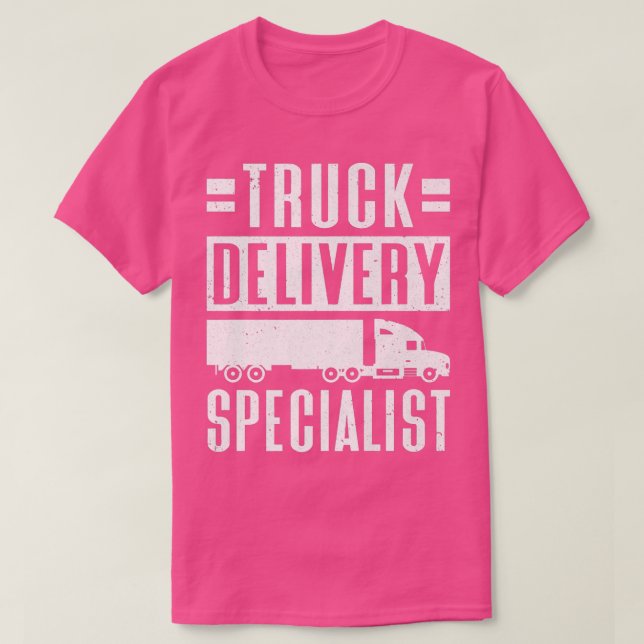 LKW-Lieferant Spezialist LKW-Fahrer T-Shirt (Design vorne)
