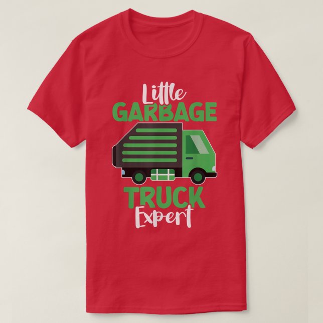 LKW-LKW-Fachmann Recycle LKW-Müll T-Shirt (Design vorne)