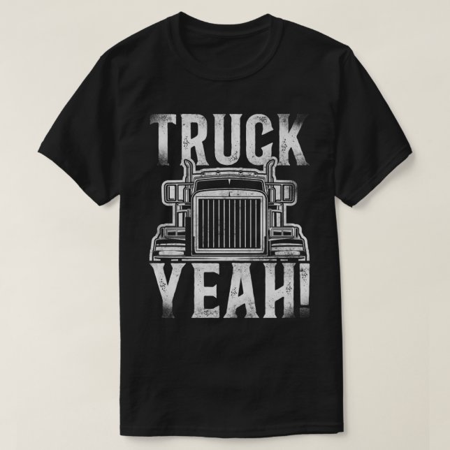 LKW LKW Fahrer Vintag LKW Yeah! T-Shirt (Design vorne)