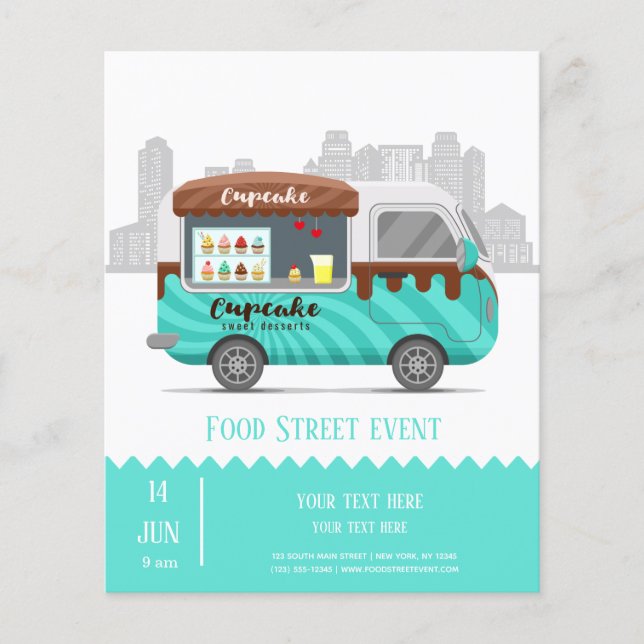 LKW-LKW Kuchen Süßspeisen Flyer (Vorne)