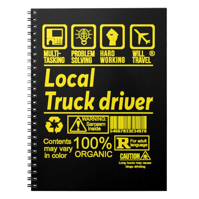 LKW-LKW-LKW-FAHRZEUG LÖSEN PROBLEME DE NOTIZBLOCK (Vorderseite)