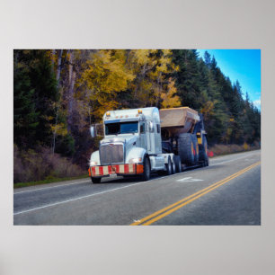 LKW LKW LKW Landstraße Kunst Poster