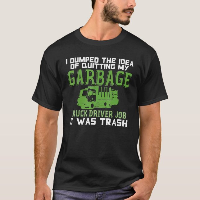 LKW-LKW-LKW Recycelnd Abfälle B T-Shirt (Vorderseite)