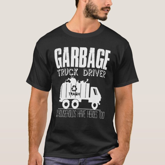 LKW-LKW-LKW Recycelnd Abfälle B T-Shirt (Vorderseite)