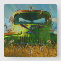 LKW-Mauer-Uhr
