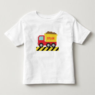 Lkw mit rotem und gelbem Unterteil, für Kinder Kleinkind T-shirt