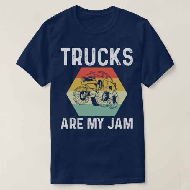 Lkw-Monster-Rennfahrer T-Shirt (Design vorne)
