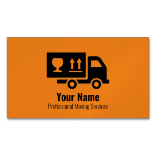 LKW-Orange für kundenspezifische Fahrleistungen Magnetische Visitenkarte