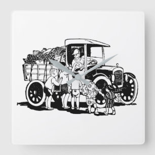LKW QUADRATISCHE WANDUHR